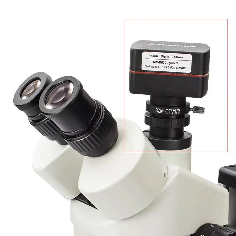 CTV Trinocular Stereo Microscope C-Mount Interface Camera Interface 1/2 Or1/3 Microscope Camera Adapters For Mobile Phone Repair