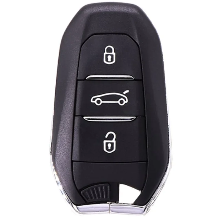 3 Button Smart Remote Key Case fob keyless-go smart key case fob HU83 Has a Concave Position For Citroen For Peugeot