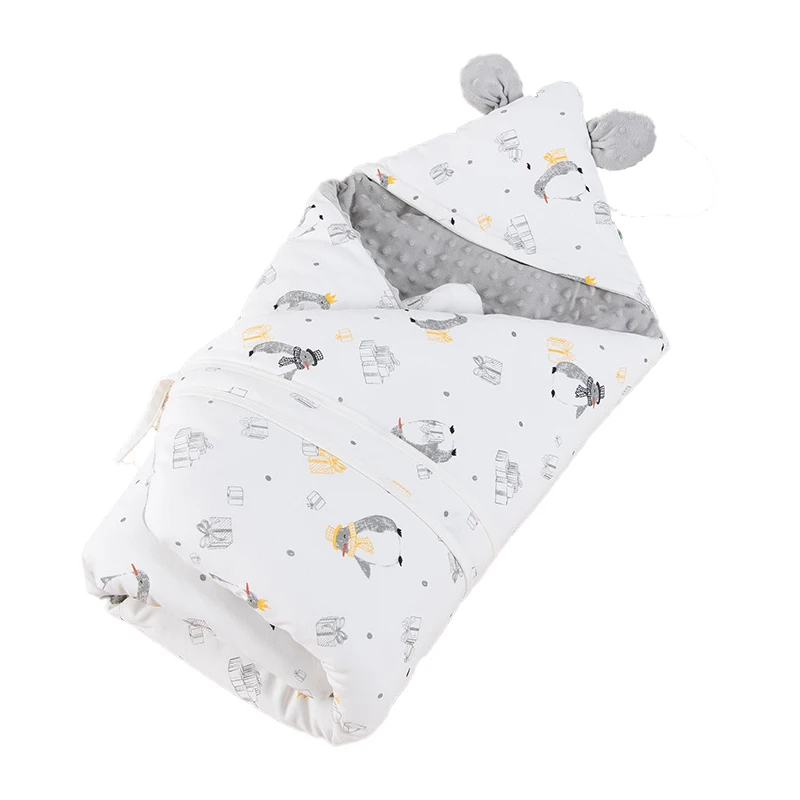 Детское одеяло из органического хлопка с рисунком короны, пеленка и спальный мешок с цифровым принтом, мягкое вязаное постельное белье для новорожденных