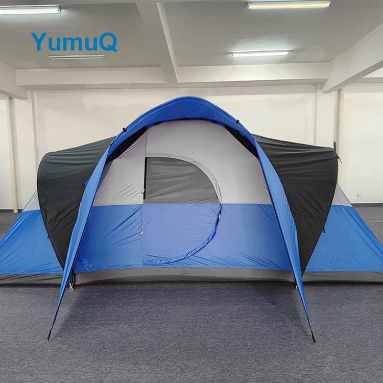 YumuQ Waterproof 3-4 Person Marquee Glamping outdoor large Family big white luxury For Camping Tent