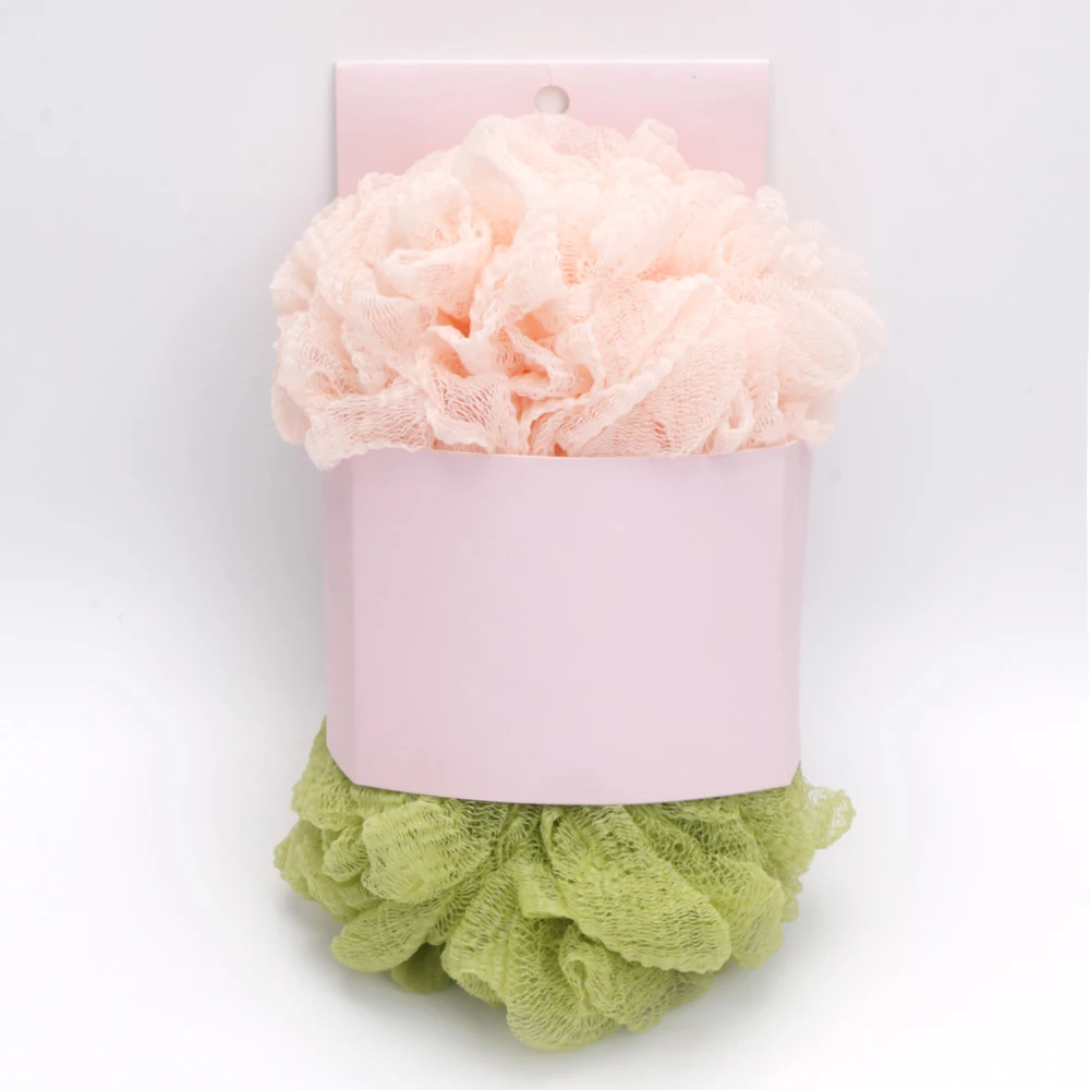 100g Crumpled Design Bath Sponge Loofah Bath Ball Extra-Large Mesh Puff Scrubber Big Full Lather Cleanse Exfoliate