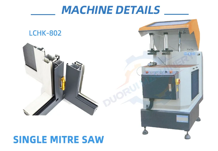 Saw Single Head Cutting Mitre Door Making Angle Sawing Upcut And Cutter Windows Workshop Machinery Aluminum Window Machine