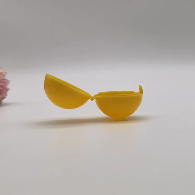 42mm cheap plastic macaron twisted surprise egg round colorful capsule toys for vending machine