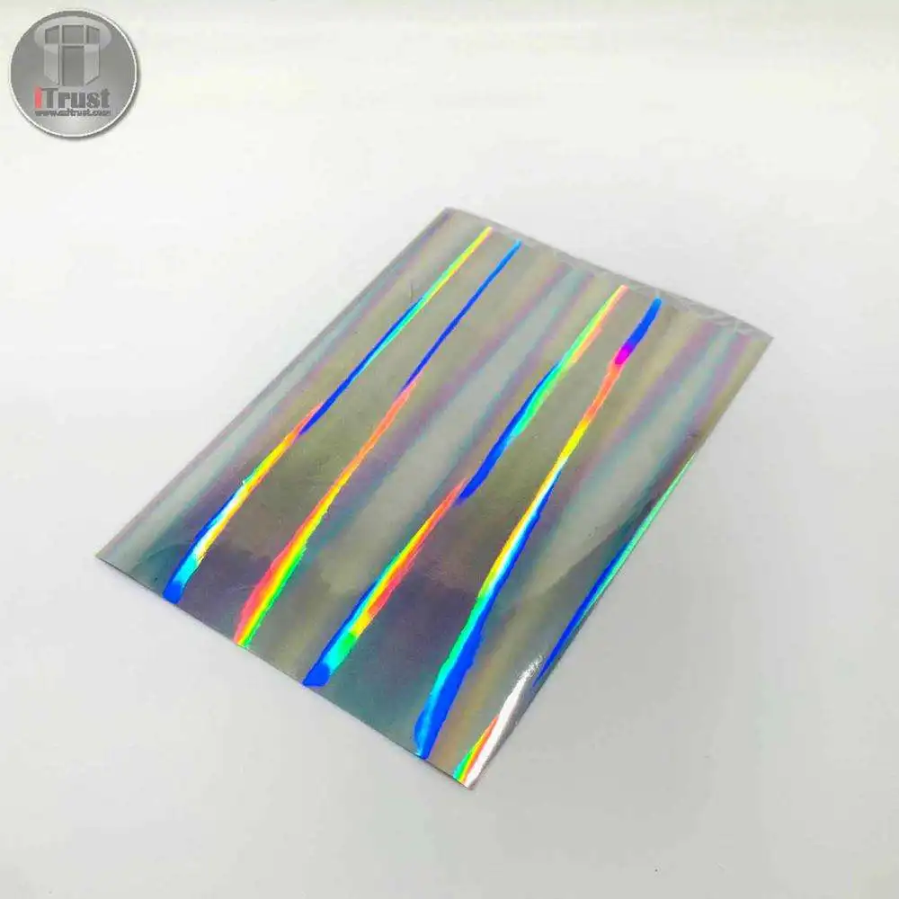 Cheap customer seamless rainbow window filmand holographic plastic film bopp film for lamination