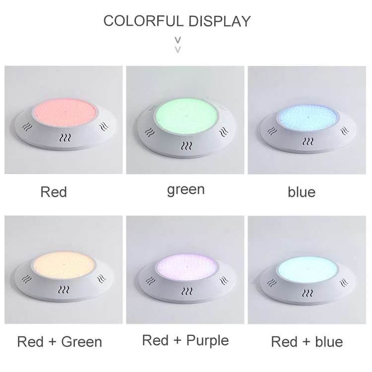 
Full glue ip68 12v 35W rgb Resin led pool light swimming underwater led lights 
