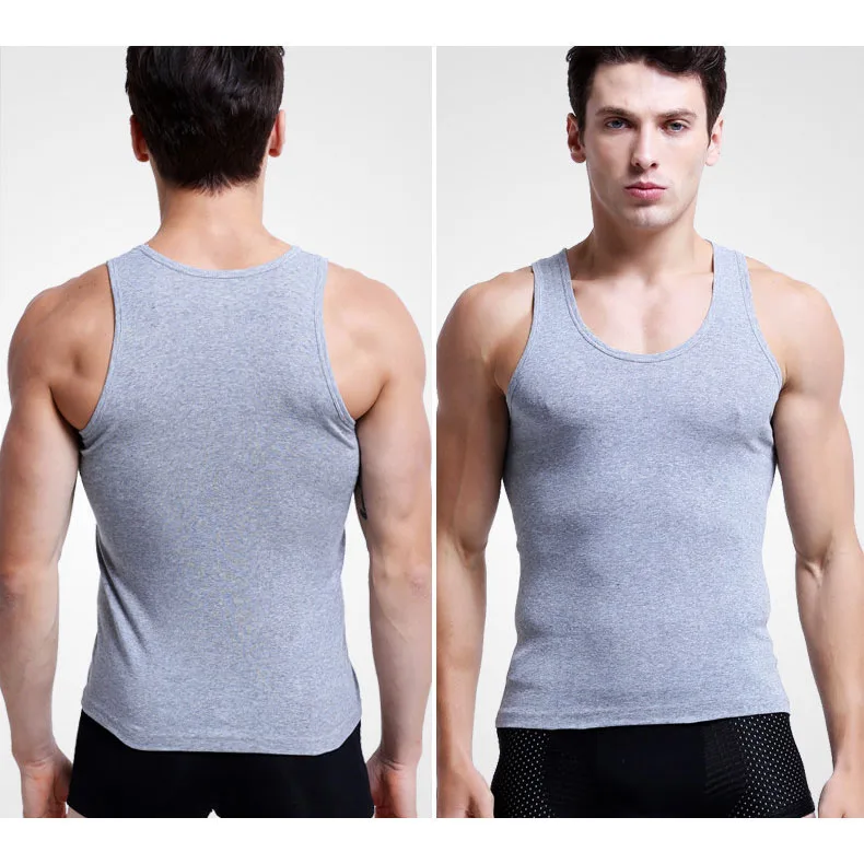 Оптовая продажа хлопковая дышащая удобная одежда однотонный цвет большие размеры приятный для кожи дышащий спортивный мужской