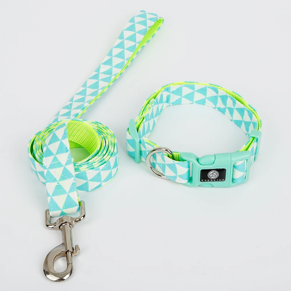 Модный высококачественный тренировочный мягкий и удобный Регулируемый Собачий Ошейник с треугольным узором