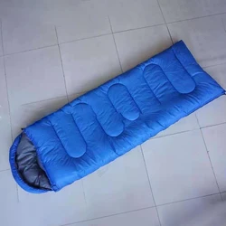Dropshipping Adult Outdoor Camping Envelope Sleeping Bag With Hood Lightweight and Portable Tent Warm Sleeping Bag