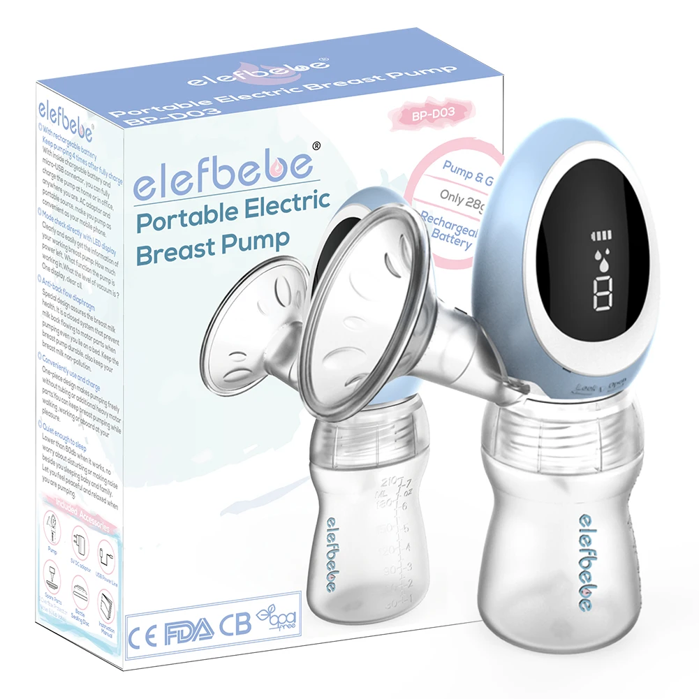 Wholesale BPA Free Integrated Silicone Milk Pump Hands Free Electric Wireless Breast Pump