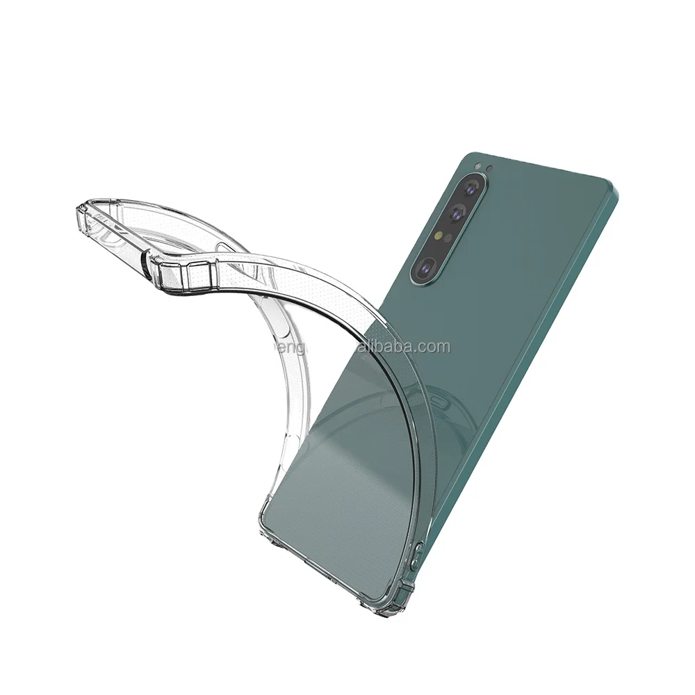 1.5 mm Ultra Clear Soft Transparent Shockproof Case Blank TPU Phone Case for sony  Xperia 10 V