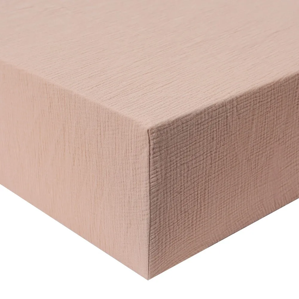 newborn 100% cotton washed muslin crib fitted sheet Baby Crib Sheets  Fits standard US/EU size crib