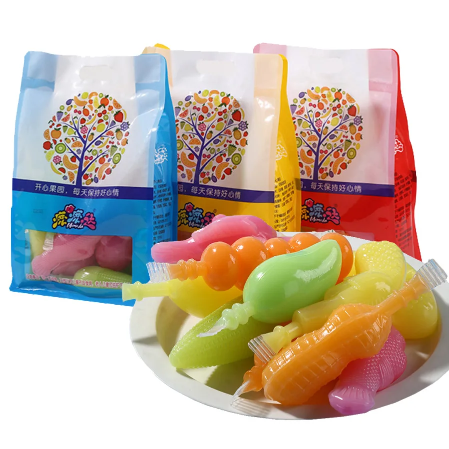 R Factory Supplier Juice Fruity Snacks Chinese Colorful Fruit Jelly