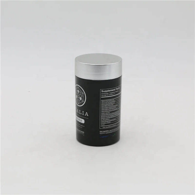 E-better high quality 30pcs 60pcs cpasules 100ml 150ml matte black PET supplement bottle packaging for vitamins