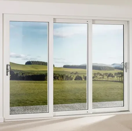 Novel new design safety Accordion Expanding French window Customizable Simple adjustable UPVC/PVC sliding doors