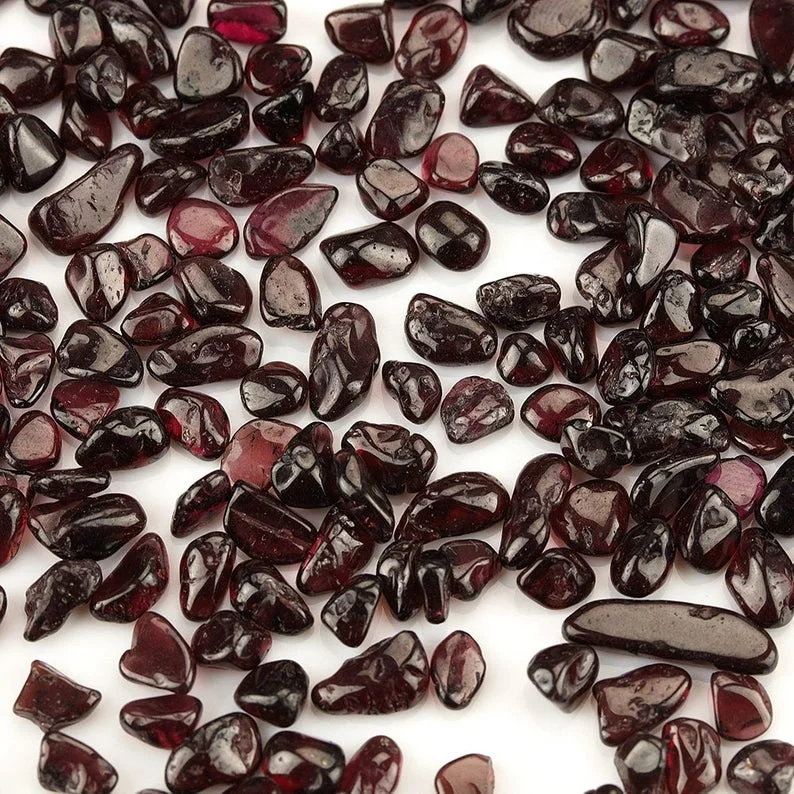 Natural Tumbled Stones Loose Gemstone Garnet Crystal Stone for Healing