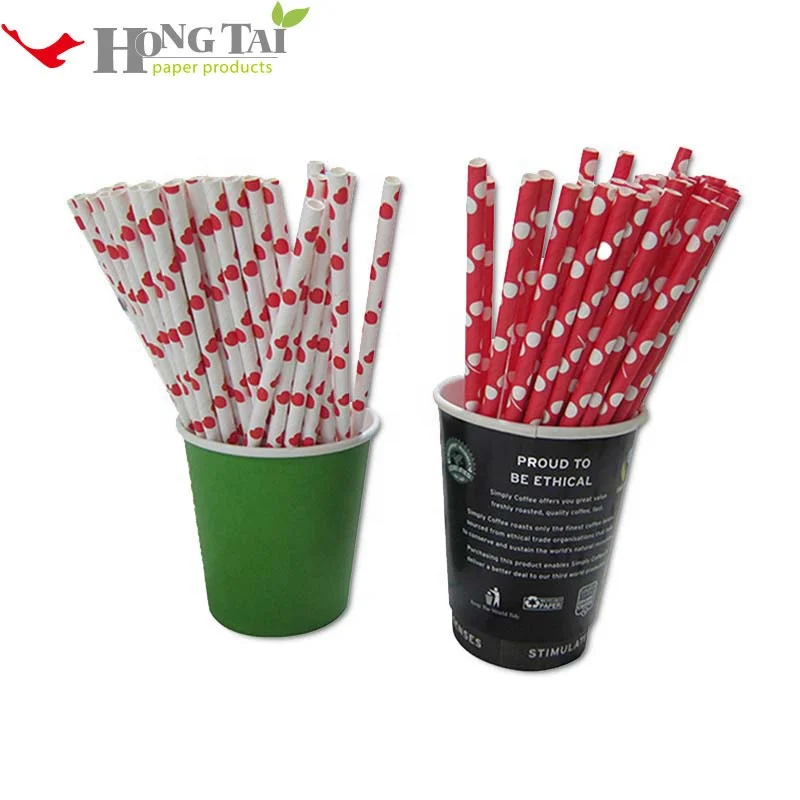 China manufacturer biodegradable custom made drinking paper straws