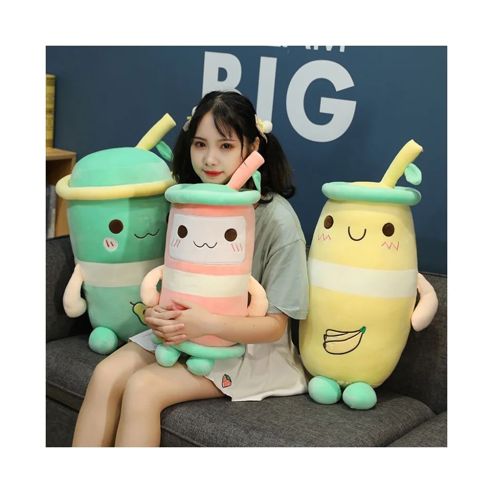 Wholesale Of Plushies Toy Dolls In Factories Cute And Soft Banana Watermelon Avocado Fruit Juice Pillow Sleeping Pillow Cushion