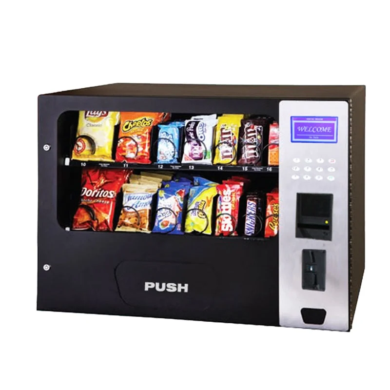 Small Beverage and Snack Desktop Vending Machine with Good Container