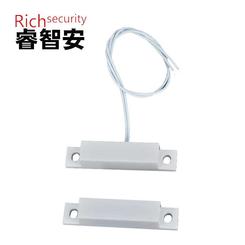 Surface Mount ABS Housing Magnetic Door/Window Sensor Switch Wire Opening Detector Magnetic Contact for Home Security