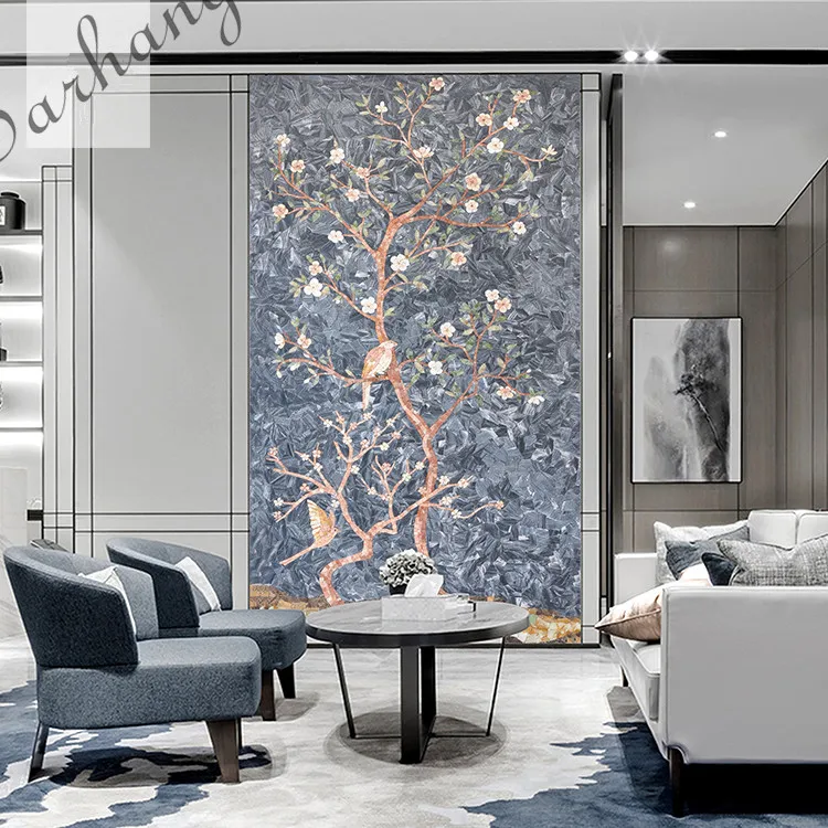 Mosaic  Stone Mural Design  Pattern Stone Mosaic Mural for wall /floor/ceiling