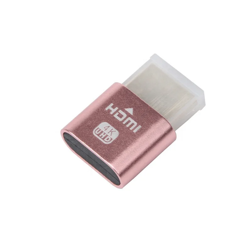 4k 60hz Dummy Hdmi Plug Ddc Edid Vga Virtual Display Adapter Headless Ghost Display Emulator Hdmi Dummy 4k