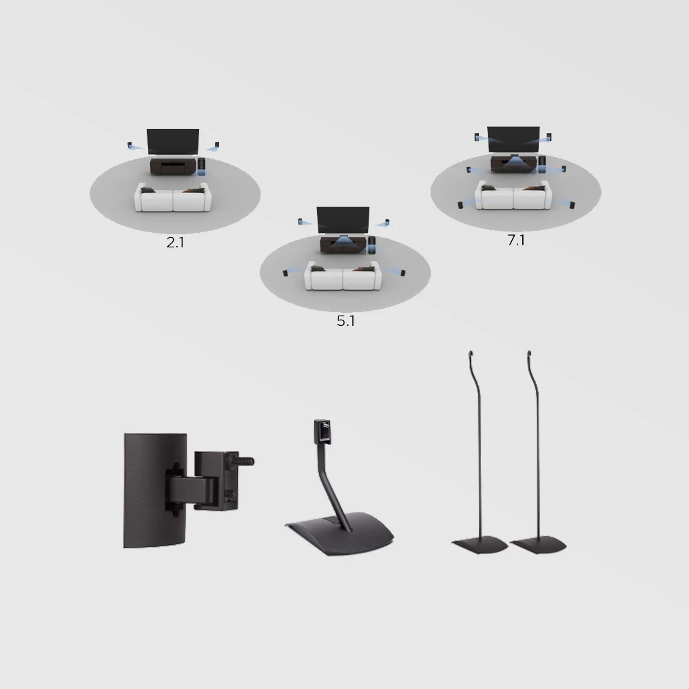 Professional FS2 FS3 Home Theater Speaker System 5PCS/SET Custom Rapid Sound Model in Sale