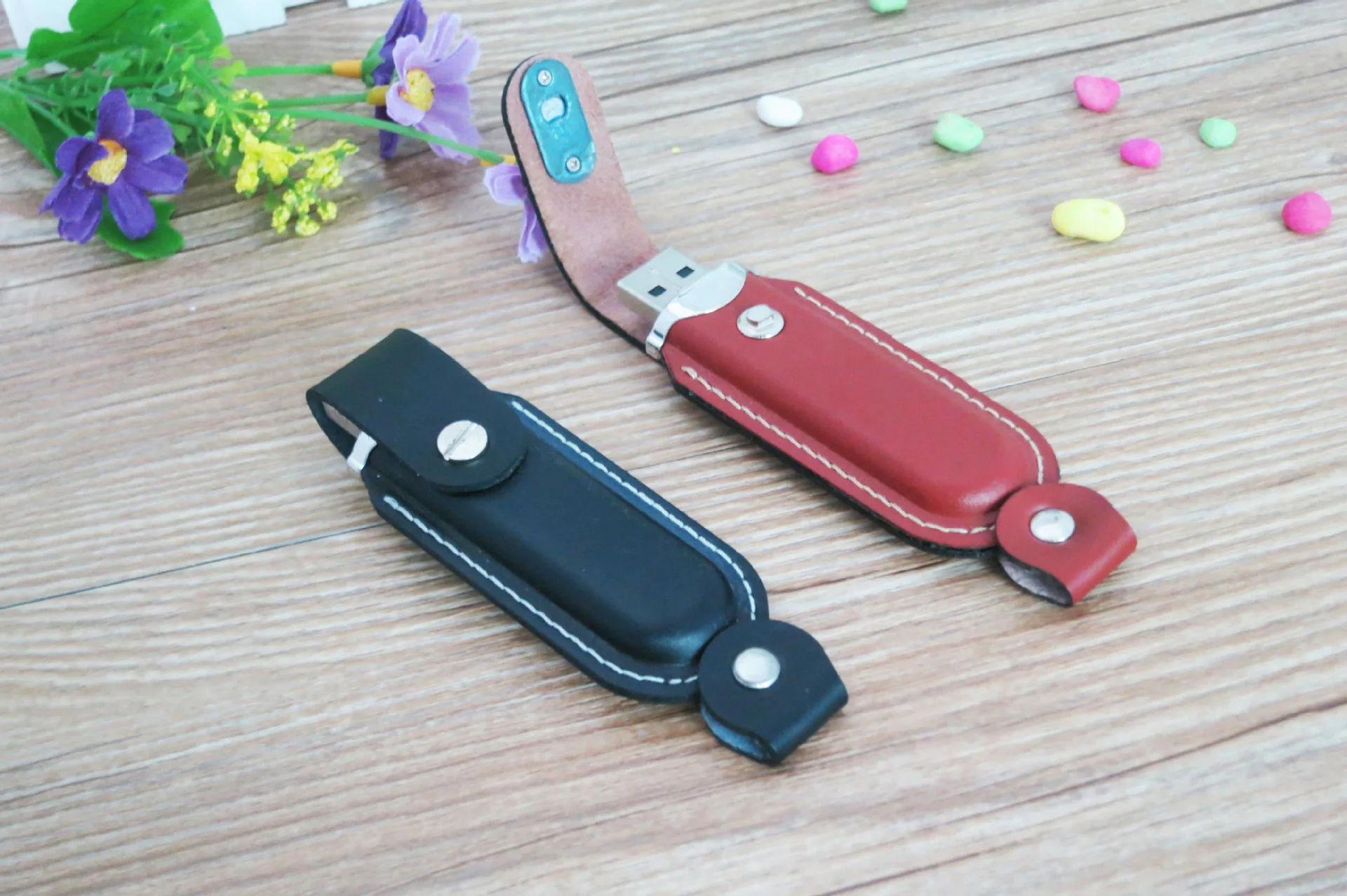 2023 Leather USB  Drive Custom LOGO  128GB 256GB usb card leather memory stick OTG flash memory drive wholesale usb flash drive