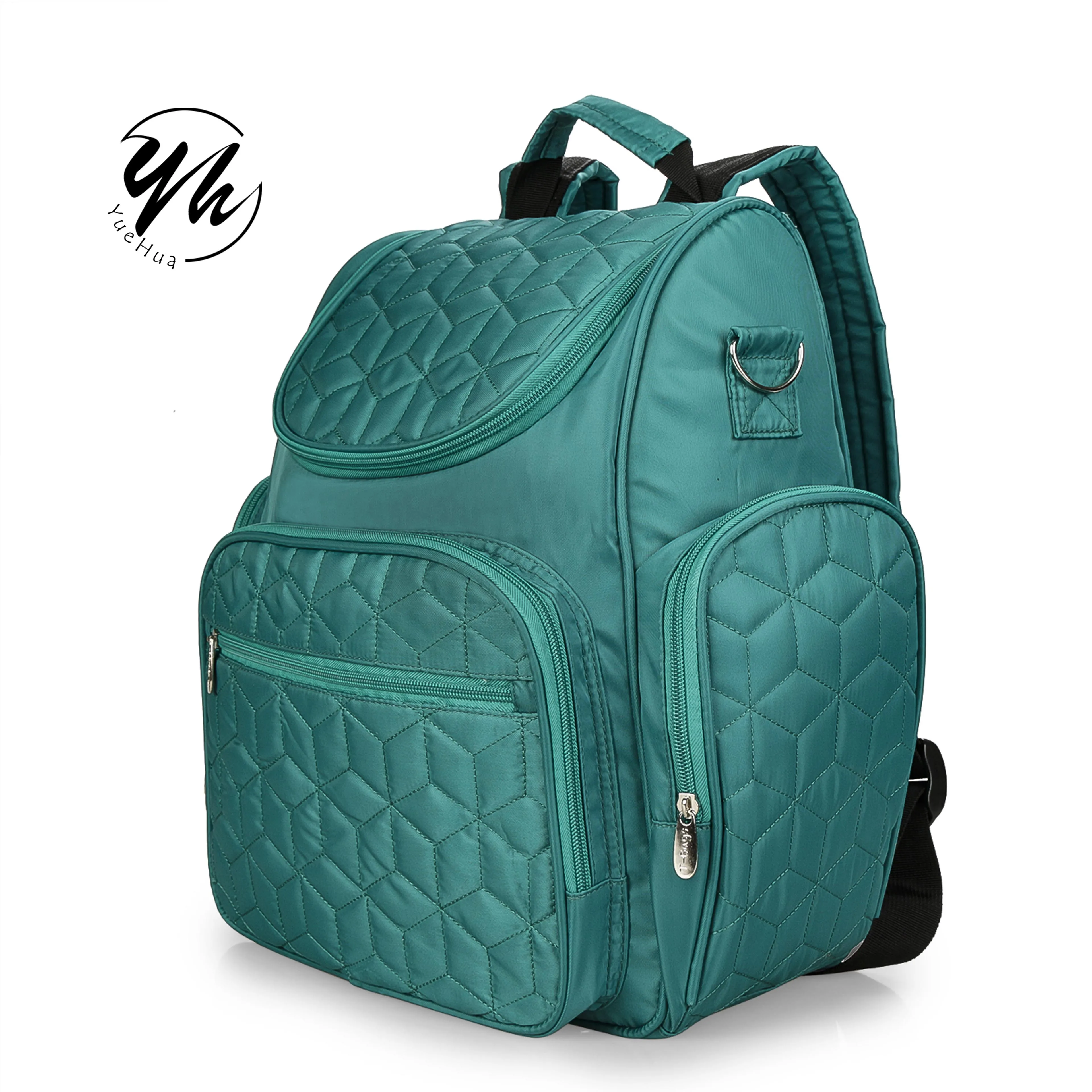 2021 New arrival function design line pattern fashion baby travel diaper mummy bag