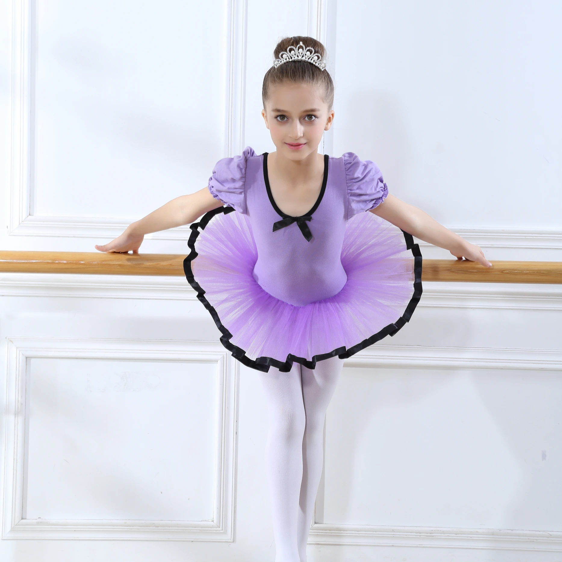 Baby girls Ballet Tutu Performance Dance Costumes ballet skirts girls ballet leotards with skirt