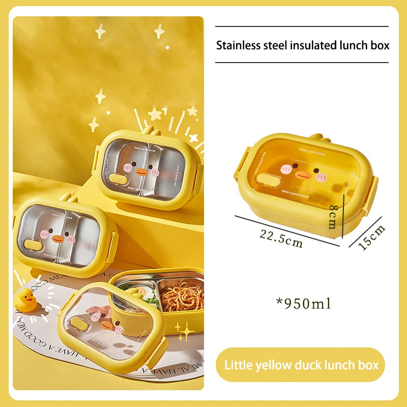 Japanese Thermal Insulation Plastic Tiffin Bento Lunch Box Creative Food Container Kids Outdoor  School  Picnics Box Set