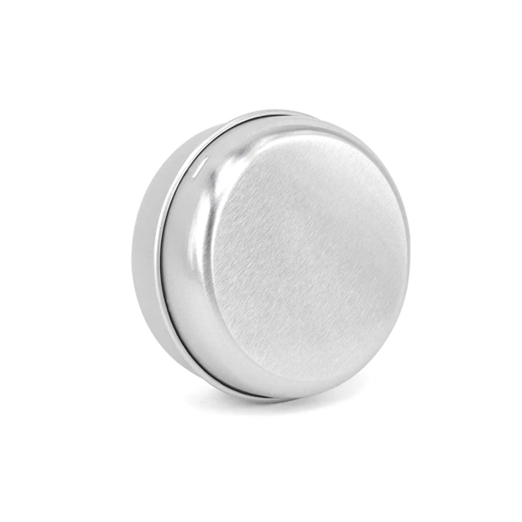 Round Cosmetic Sample Metal Container Small Metal Candle Tins