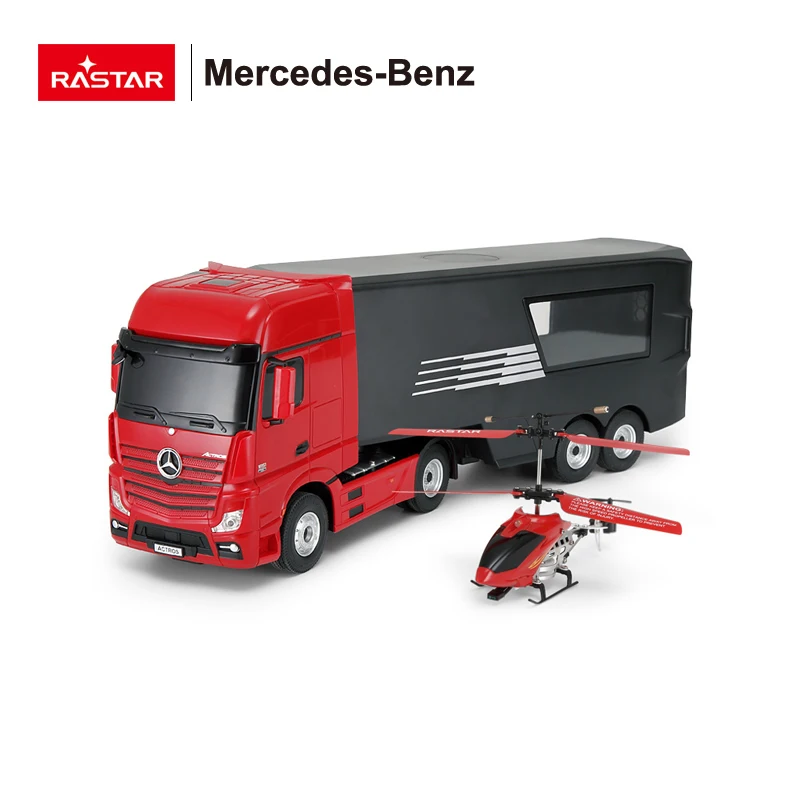 2021 new Rastar Mercedes-Benz Rc Container Truck  rc truck trailer for boy engineering remote control car construction toy car