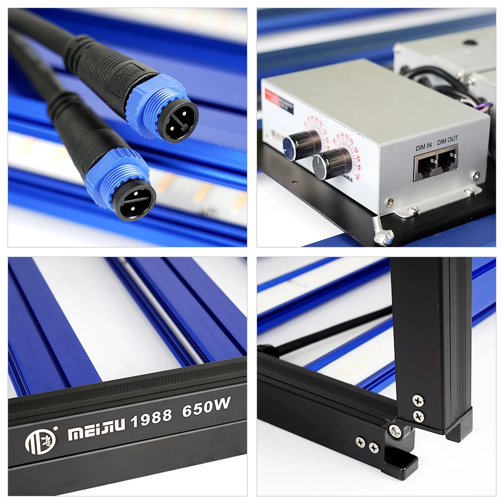 US EU Stock 5X5 4x4 Yields up to 4 Lbs  Lm301h Lm301b MEIJIU Dimmable Full Spectrum LED Grow Light