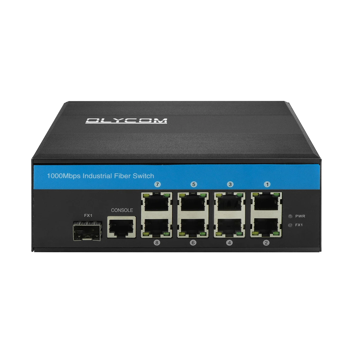 10/100/1000 Industrial Switch 1 Ge Ports Sfp+8 Rj45 Ports Full Gigabit Managed Industrial Ethernet Switch