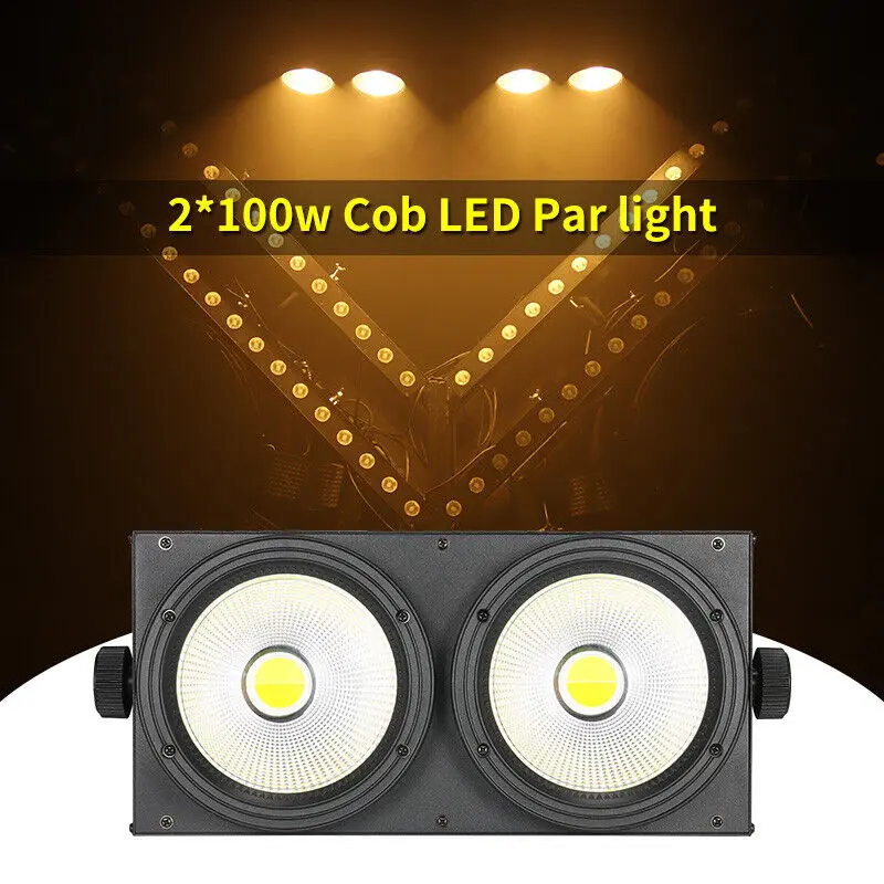 Фабрика Vorlane 2x100 Вт 2 в 1 теплый белый/Coolwhite светодиодный световой Блиндер для сцены глаза освещение аудитории
