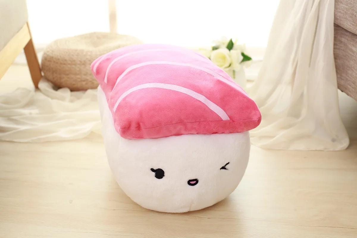 Super Soft Cartoon Plush Kawaii Sushi Pillow Stuffed Body Pillow