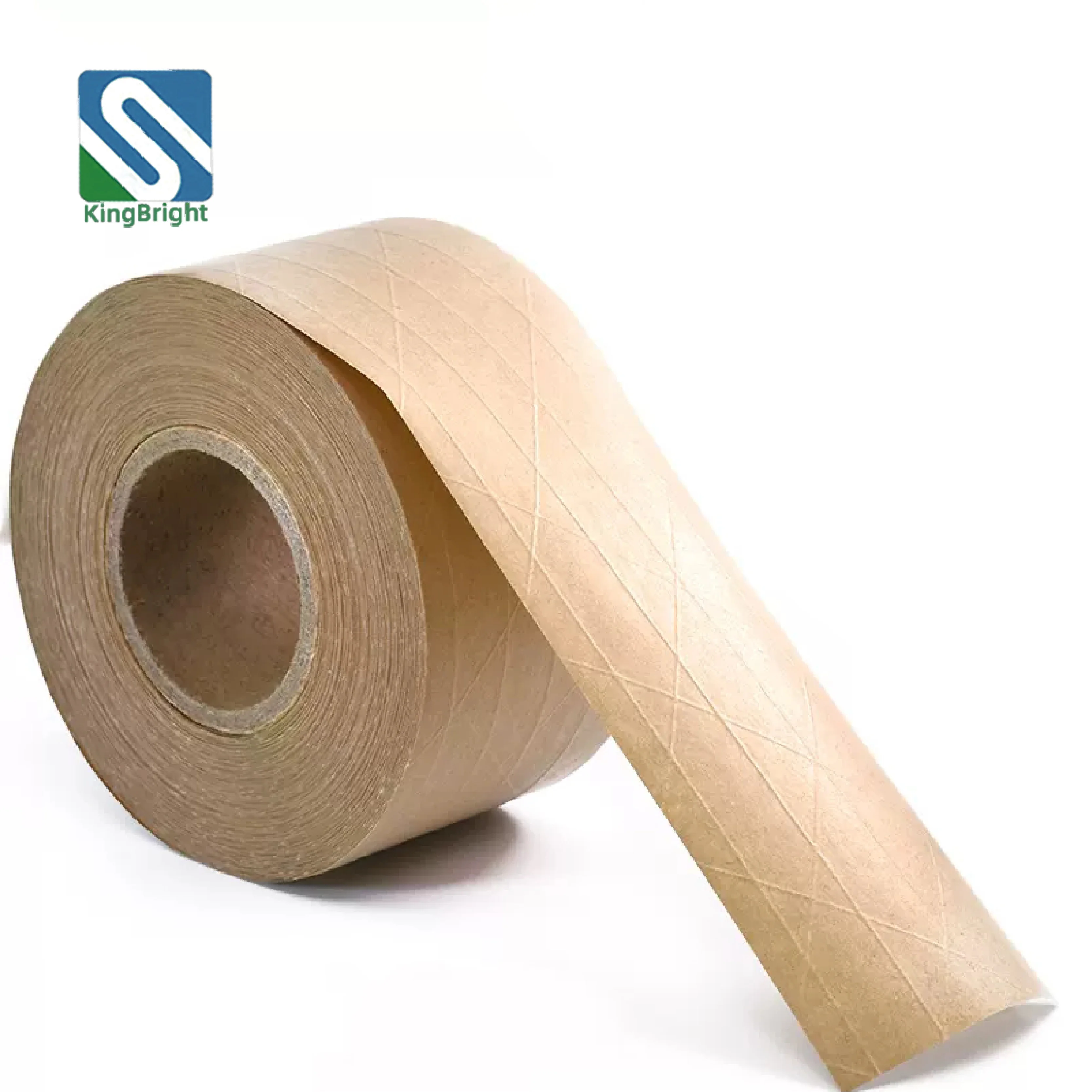 Writable kraft paper tape water-free self-adhesive hand-tearing masking packaging sealing box high temperature resistance