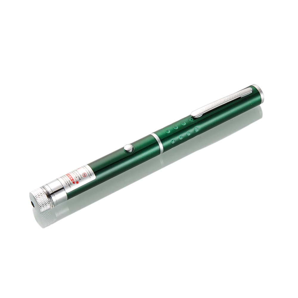 AAA battery powered mini portable 532nm green laser pointer pen with single and starry beam