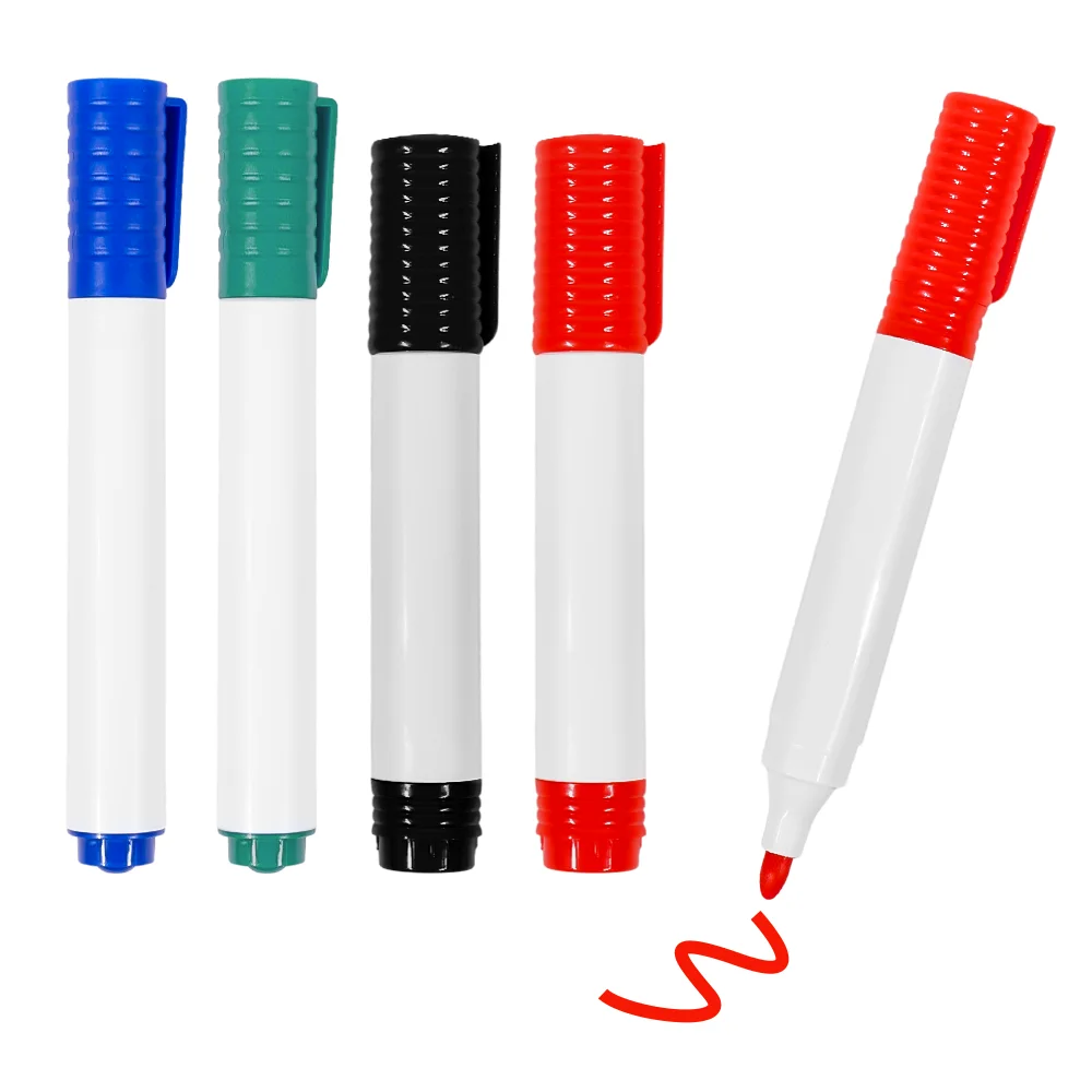 Customized Colorful Erasable Magnetic Markers Refill Ink Whiteboard Marker Pen With Eraser For School and Office