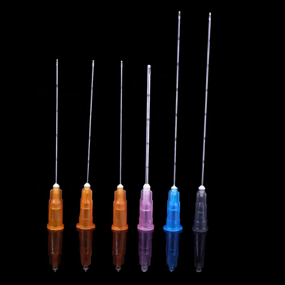 Medical supplier micro cannula needle Blunt Tip Micro Cannula 25g 50mm micro cannula