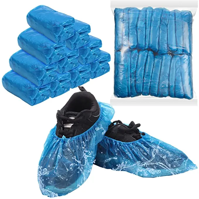 Disposable Medical surgical non skid anti slip PE CPE Shoe Cover
