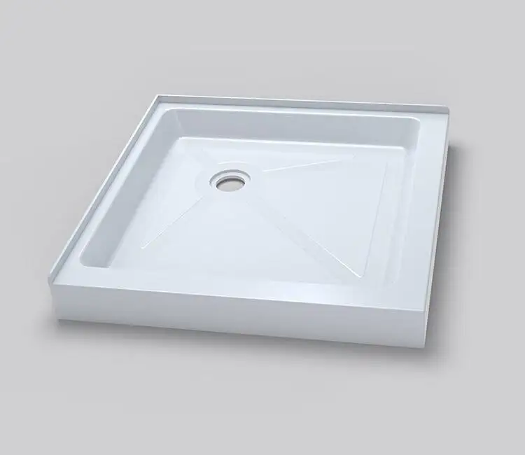 Прямоугольный акриловый поддон для ванной комнаты