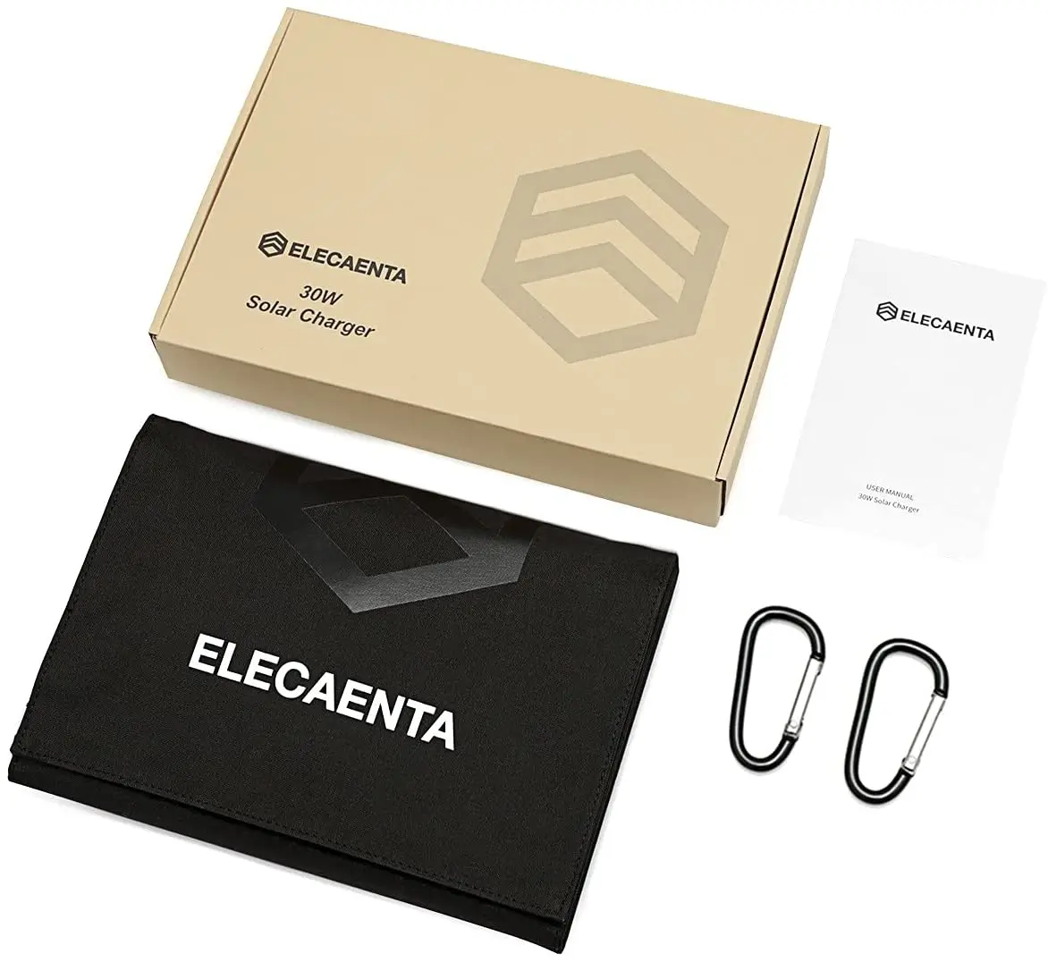 Amazon Manufacturer Flexible Waterproof 30w Solar Panel Charger For Cellphone Foldable Portable Solar Panel