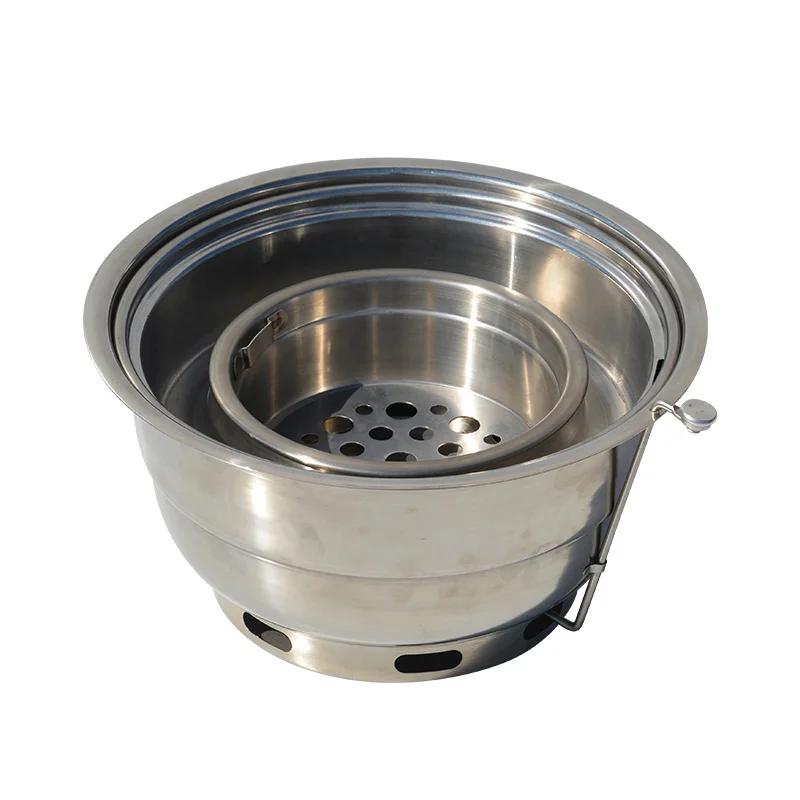 Korean Barbeque Grill  Embedded Table Top Charcoal BBQ Grill For Restaurant