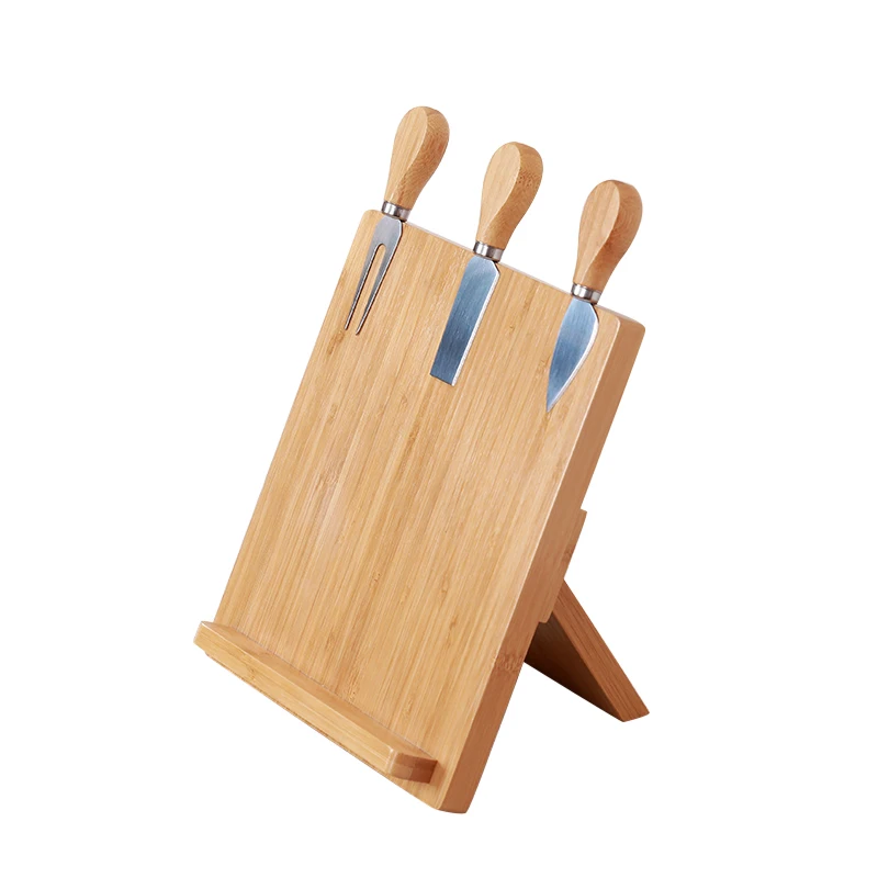 Kitchen OEM Customized Bamboo Super Strength Magnetic Wooden Knife Block Knife Holder
