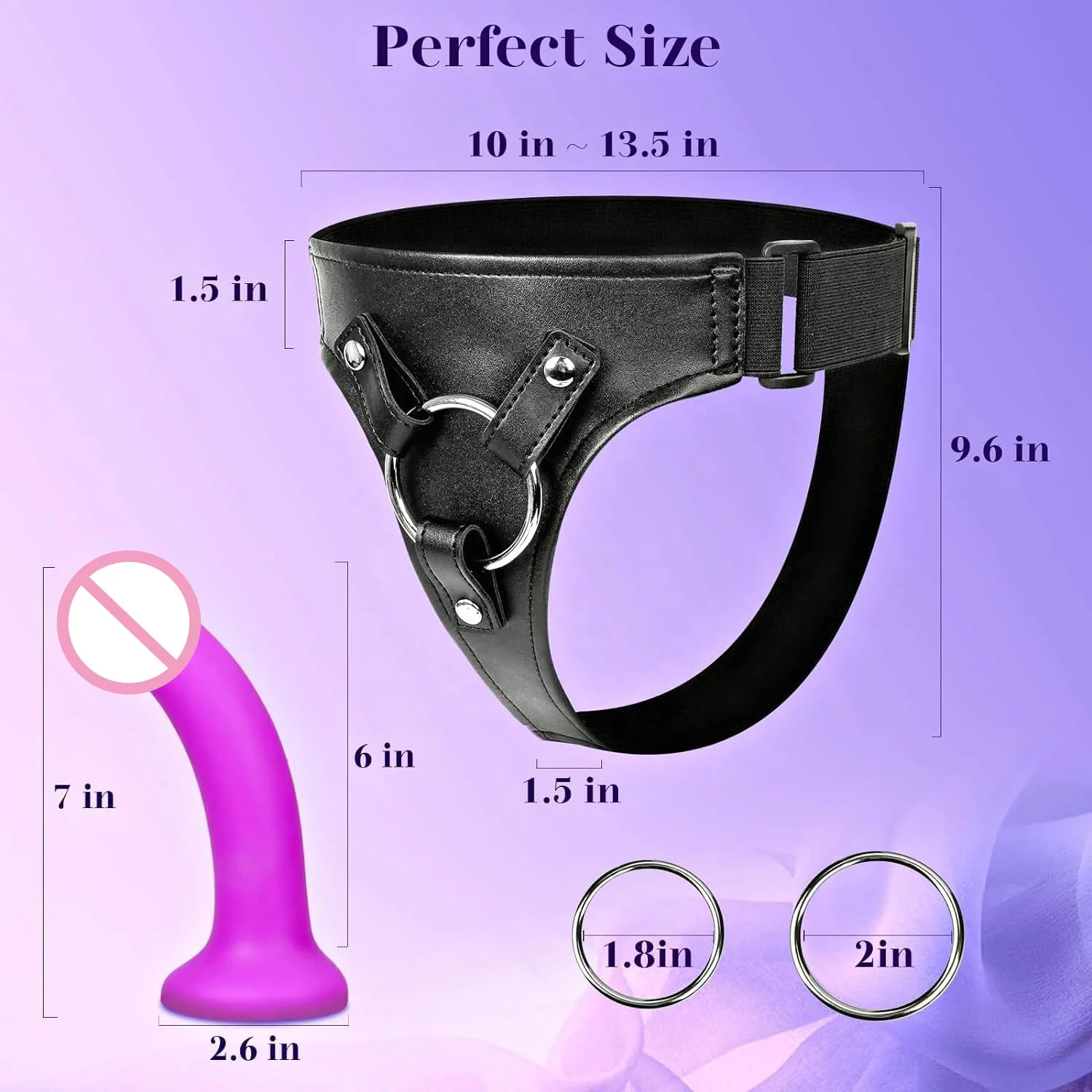 ZWFUN 7 Inch Realistic Silicone Anal Dildo Strap-on Dildo Adult Sex Toys Wearable Strap On Dildo Sex Toy for Men Women Couples