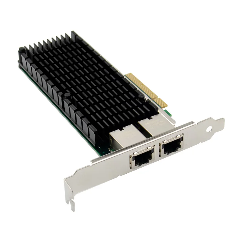 ST7214 PCI-E x8  Dual RJ45 Port 10G Server LAN Controller Adapter NIC CHIPSET:IN TEL X540
