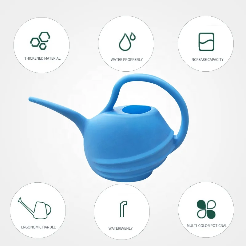 1L 2L 3.75L 7.5L plastic Garden Water Cans PE Watering Can watering can pot with removable Spout Diffuser