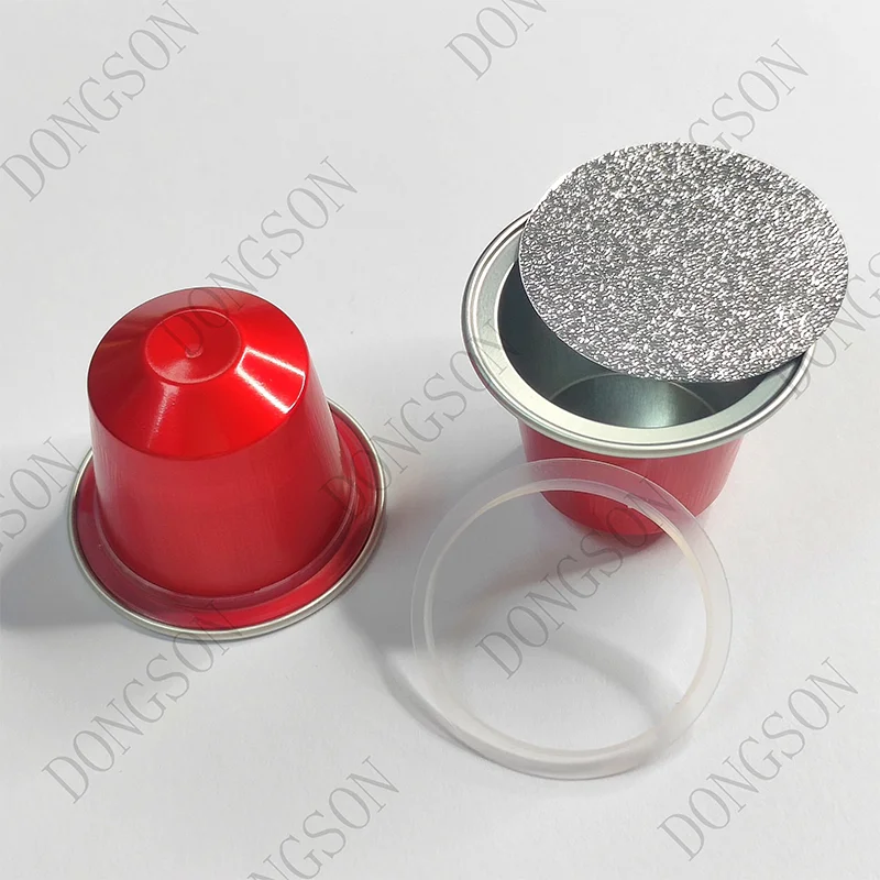 High quality K-cup aluminum foil lids coffee capsule nespresso compatible pods with printed aluminum foil heat seal lids