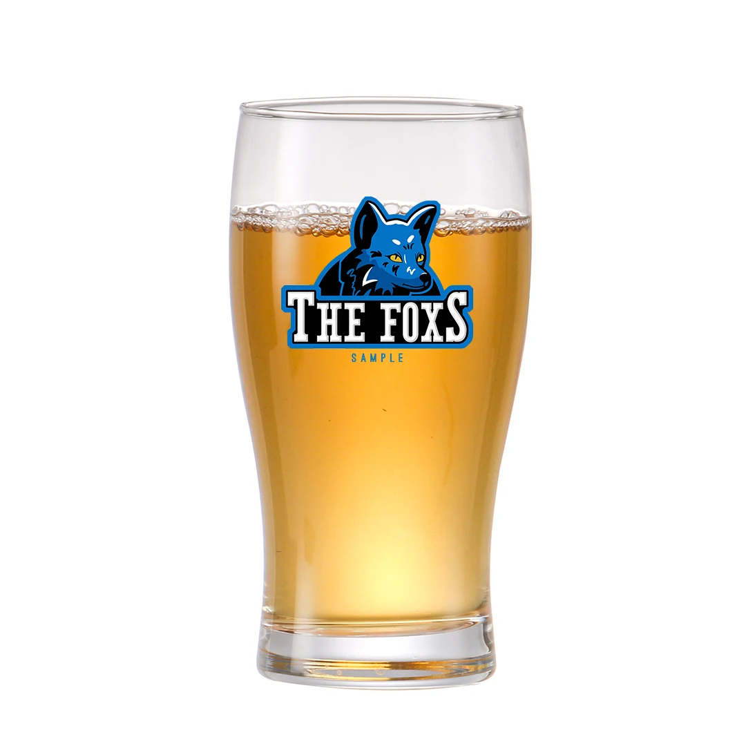 Wholesales China Hot Selling Home Bar Hotel Pilsener Shape With Custom Logo Blowing Beer Glass Tumblers Glass Beer Cups